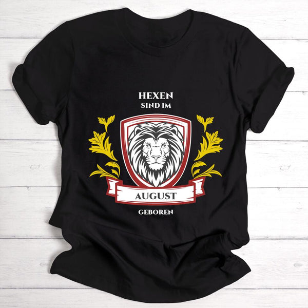 Zauberer / Hexen Geburtsmonat - Personalisierbares T-Shirt (dunkel)