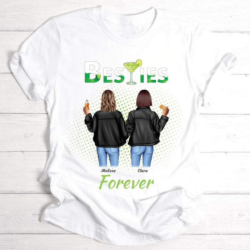 Drink Besties Forever - Personalisierbares T-Shirt