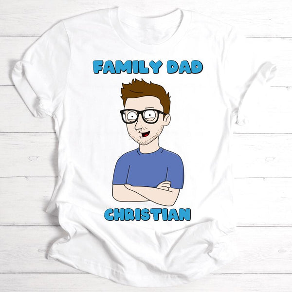 Family Dad - Personalisierbares T-Shirt