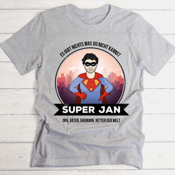 Super-Mann - Personalisierbares T-Shirt