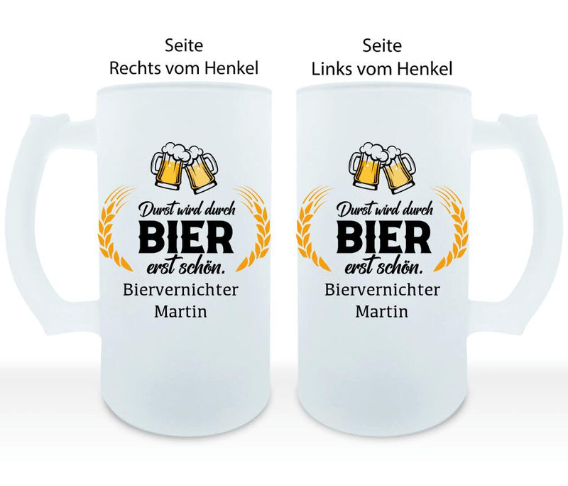 Bier-schön Bierlabel - Personalisierbarer Bierkrug