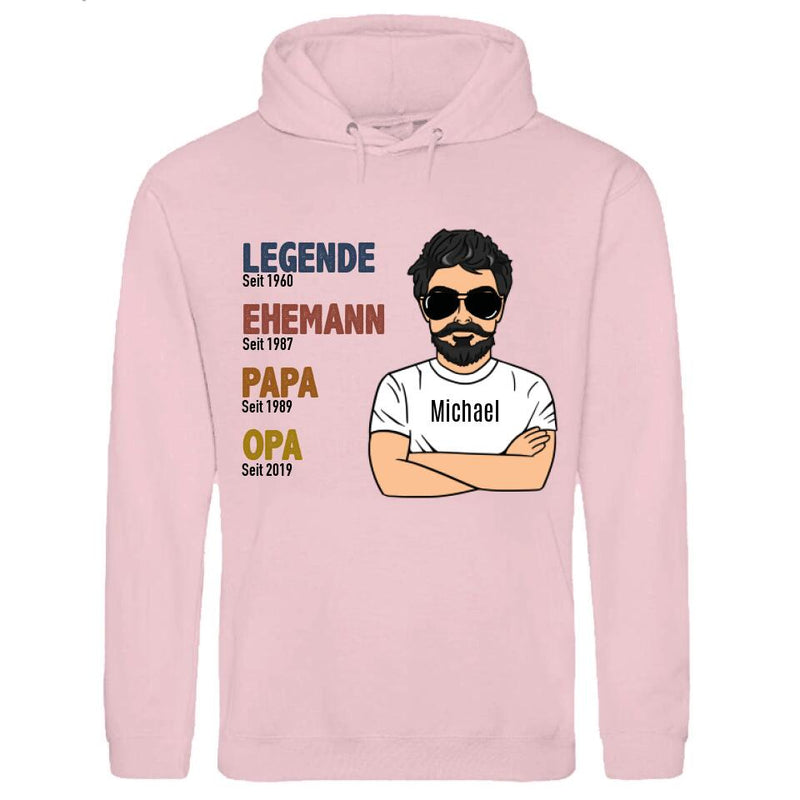Legende Opa / Papa - Personalisierbarer Hoodie