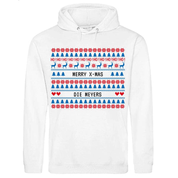 Merry X-Mas - Persönlicher Premium-Hoodie (Weihnachtsedition)