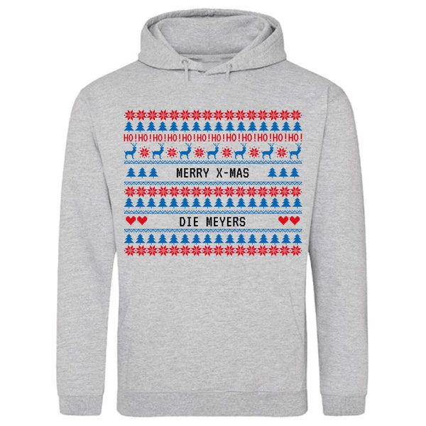 Merry X-Mas - Persönlicher Premium-Hoodie (Weihnachtsedition)