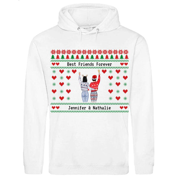 Besties (limitierte Weihnachtsedition) - Persönlicher Premium-Hoodie