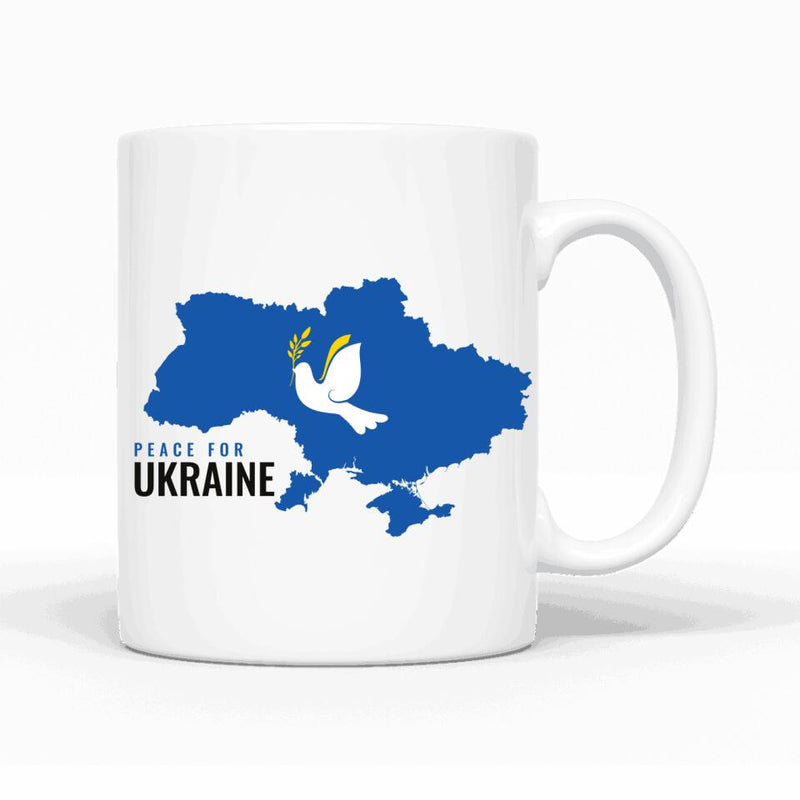 Ukraine Friedenstaube - Personalisierbare Tasse