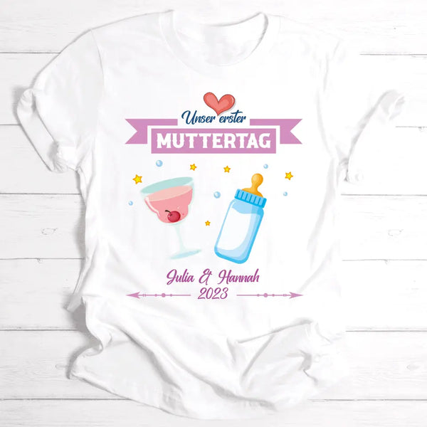 Erster Muttertag - Personalisierbares T-Shirt