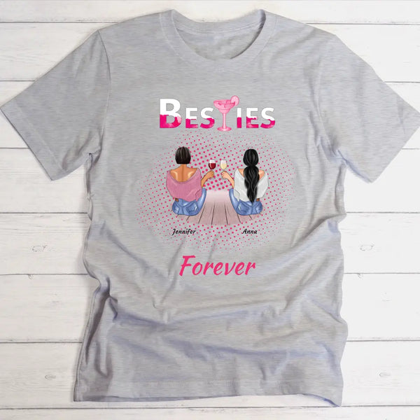 Besties Forever - Personalisierbares T-Shirt